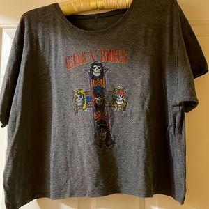 Guns N’ Roses cropped t-shirt size large